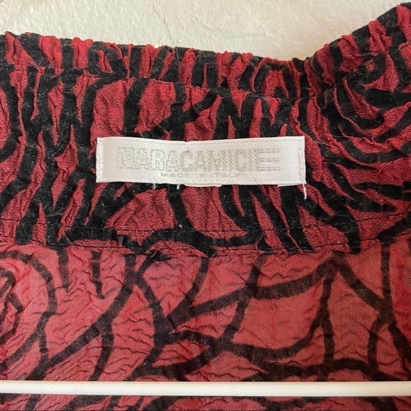 NARACAMICIE SHEER ROSE PATTERN BUTTON DOWN SHIRT - Picture 3 of 4